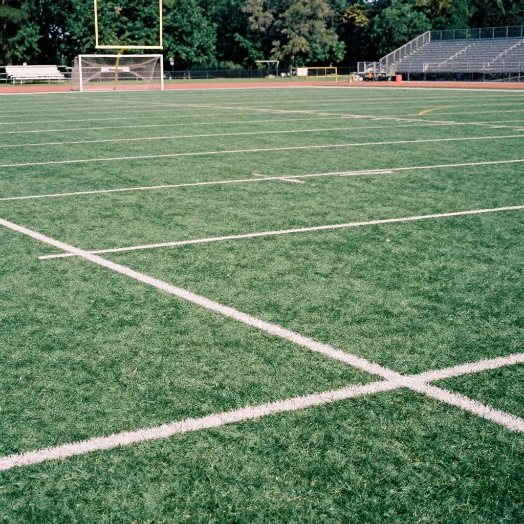 Completed athletic field